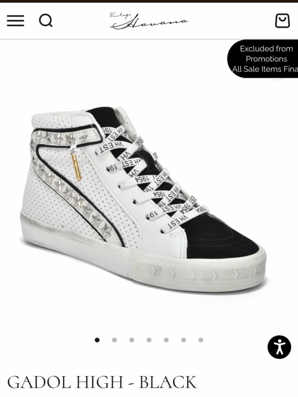 Vintage Havana Gadol Hogh Top Fashion Sneakers